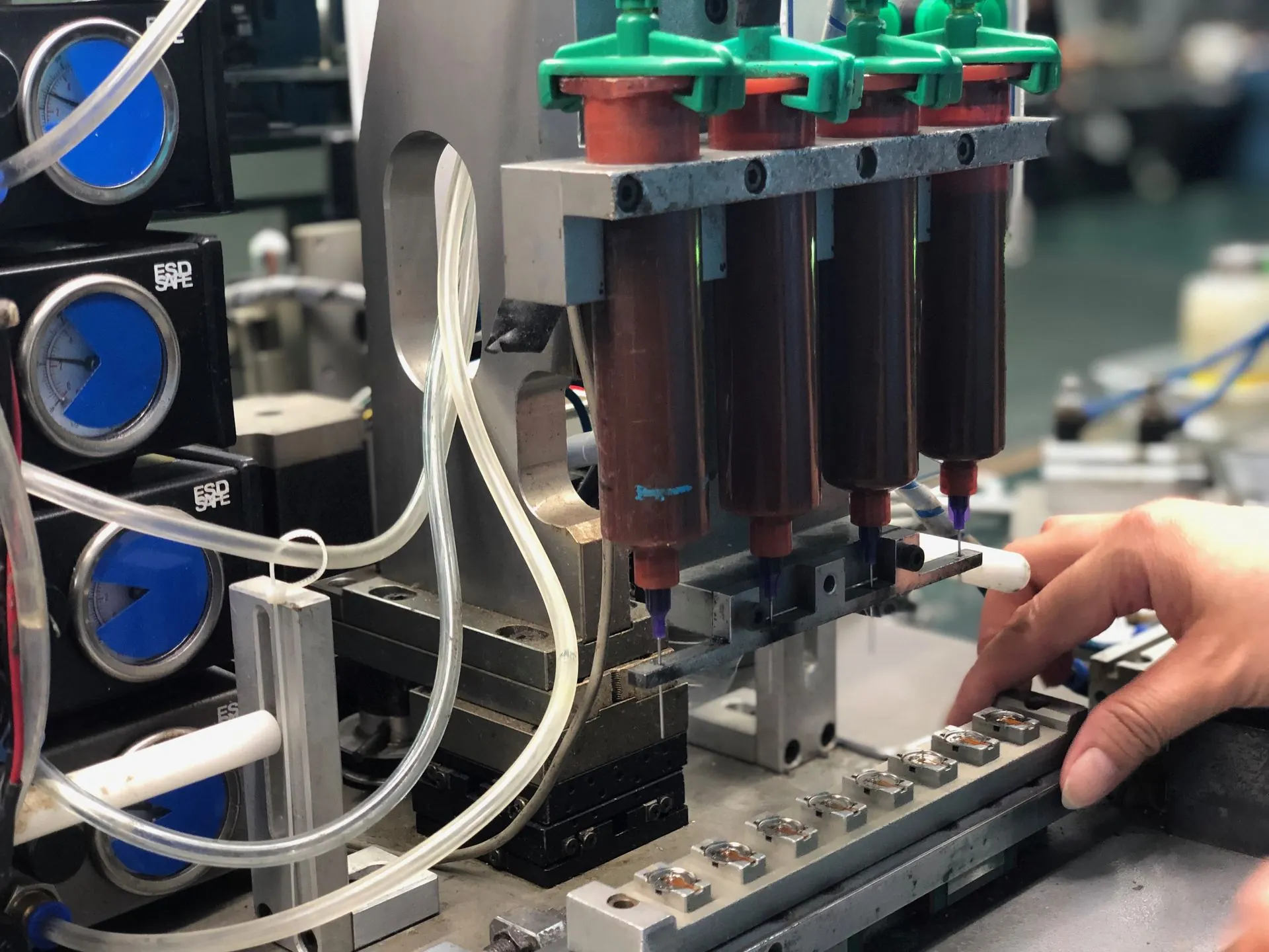 Production line scene showing station workflow and equipment layout (IMG_4511)